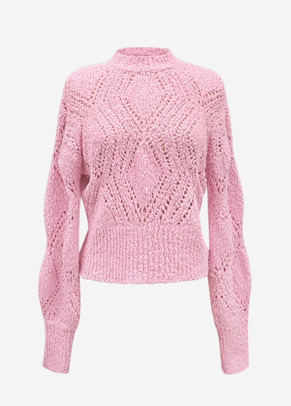 23SS CHIXLABEL H DIA Crochet Knit - Pink